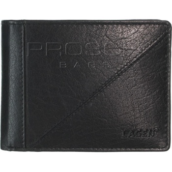 Lagen pánska kožená peňaženka LM 7175 čierna