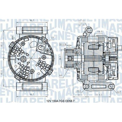 Generátor MAGNETI MARELLI 063731557610