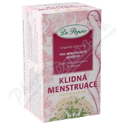 Dr.Popov Čaj Klidná menstruace 20 x 1,5 g