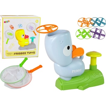 Lean Toys Arkádová hra Chyť Frisbee sivý Pes