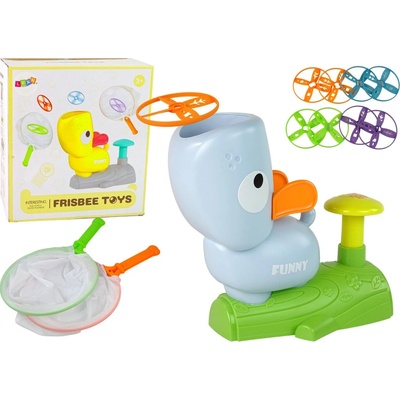 Lean Toys Arkádová hra Chyť Frisbee sivý Pes