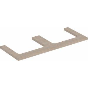 Geberit Плот за мивка Geberit One с двоен изрез, бежов дъб, 120 см (505.345.00.5)