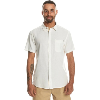 Quiksilver Риза с къс ръкав Quiksilver Time Box Short Sleeve Shirt - White