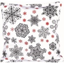 Forbyt Vianočná Vločky sivá 40 x 40 cm