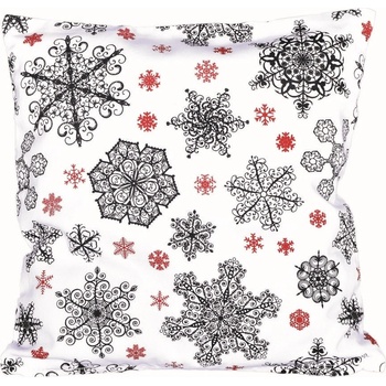 Forbyt Vianočná Vločky sivá 40 x 40 cm