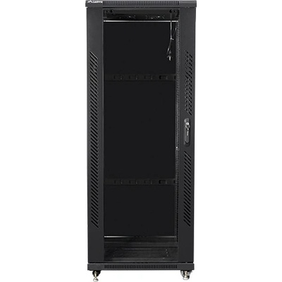 Lanberg Комуникационен шкаф, Lanberg rack cabinet 19" free-standing 32U / 600x800 self-assembly flat pack, black (FF01-6832-12B)