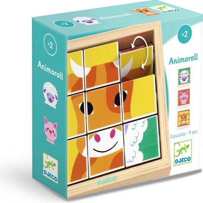 Djeco otáčivé puzzle Farma