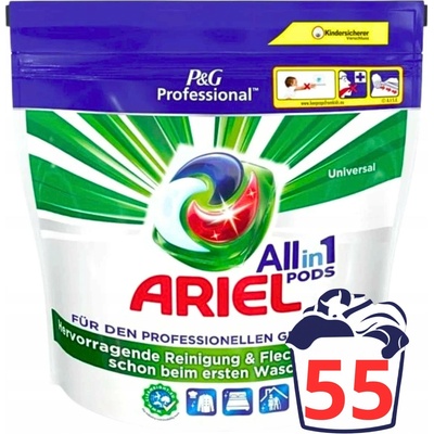 Ariel Professional All in1 Pods prací kapsle Universal 55 PD