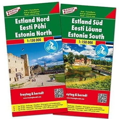 Estland Nord und Süd, Autokarten Set 1:150.000