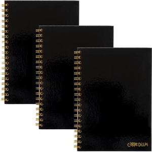Pukka Pad Спирална тетрадка, B5, с правила, 80 страници, FSC, PUKKA PAD "Carpe Diem", черна 9375-CD (9375-CD)
