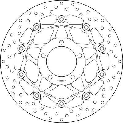 Predný brzdový kotúč Brembo TRIUMPH 1050 SPEED TRIPLE R ABS 2012 - 2013