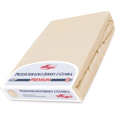 Darymex jersey prestieradlo Premium svetlobéžové 130X200