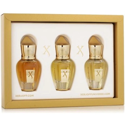Xerjoff Discovery Set III подаръчен комплект: парфюм Alexandria II 15 ml + парфюм Golden Dallah 15 ml + EDP Naxos 15 ml унисекс