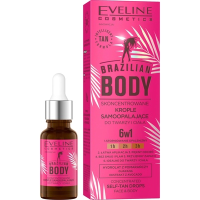 Eveline Cosmetics Brazilian Body bronzujúce telové kvapky 18 ml