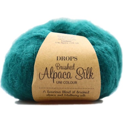 Drops Brushed Alpaca Silk UNI 11 tmavá zelená