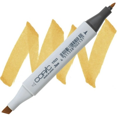 Lihová fixa COPIC Classic oboustranná Fine & Chisel, Yellow ochre (YR23)