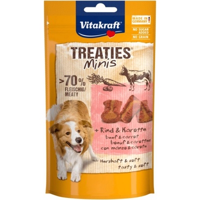 Vitakraft Dog pochúťka Treaties Minis hovädzie mrkva 48 g