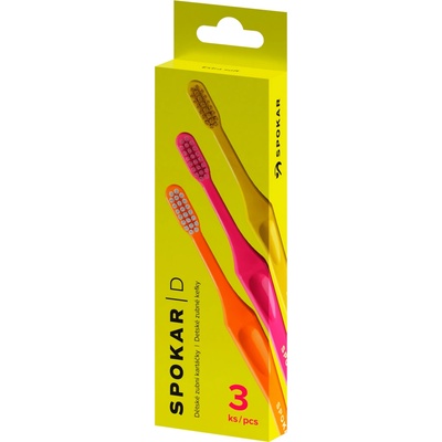 Spokar Zubní kartáček dětský Extra měkký 3 ks