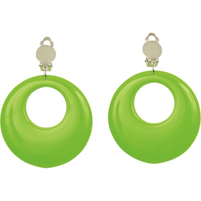 Disco náušnice zelené 80.léta