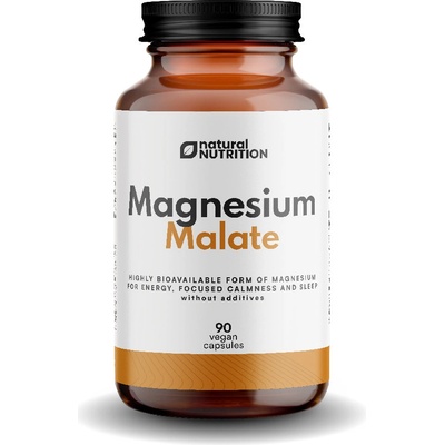 Natural Nutrition 100% Magnesium Malate 90 kapslí