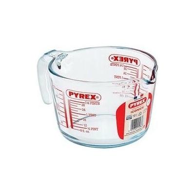 Sklenená odmerka s lievikom PYREX 1000ml