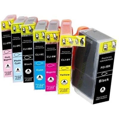 Compatible Мастилница Canon PGI05BK*2+CLI-08BK*2+CLI-08C*2+CLI-08M*2+CLI-08Y*2 съвместима