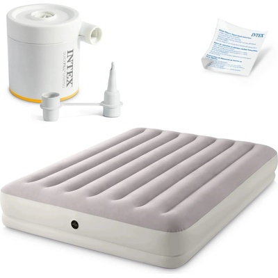 Intex Nafukovací matrac pre dvoch 203 x 152 x 30 cm s elektrickou pumpou
