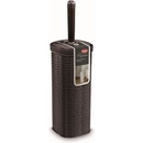 Stefanplast WC souprava Elegance ratan tmavě hnědá 40 x 11,5 x 11,5 cm