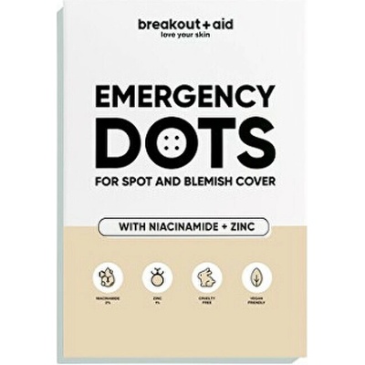 Emergency Dots Náplasti na akné s niacínamidom a zinkom 72 ks