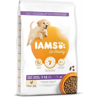 IAMS ProActive Health Puppy & Junior Large Breed Chicken 12 kg
