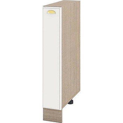 ИРИМ Долен кухненски шкаф бутилиера Сити МФ-Бяло мат-09-41 15 см