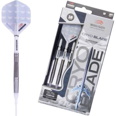 Softové šipky Windson CRYO BLADE 18 G Stříbrná,Bílá,Černá