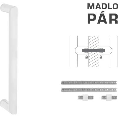 MPkovania FT - MADLO kód K02 Ø 25 mm UN pár Rozteč madla: 300 mm, Rozmer profilu madla: Ø 25 mm, Dĺžka: 325 mm