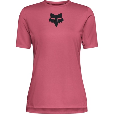 FOX Racing Дамска фланелка с къс ръкав за колоездене FOX Racing Women's Ranger S/S Jersey Fox Head Cycling jersey - Berry (156-2579-0514)