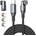 4smarts GravityCord Magnetic USB-C to USB-C Cable Set 240W - USB-C кабел с магнитен накрайник за устройства с USB-C (180см) (черен)