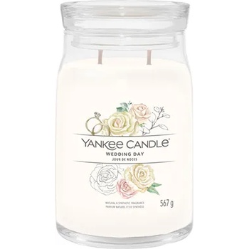 Yankee Candle Wedding Day голяма свещ с надпис 567 гр