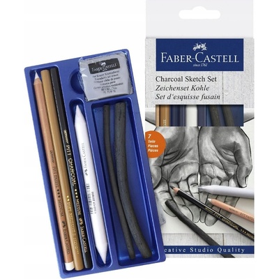 Faber-Castell Umělecká sada Goldfaber Charcoal Sketch sada 7 kusů 114002 – Zbozi.Blesk.cz