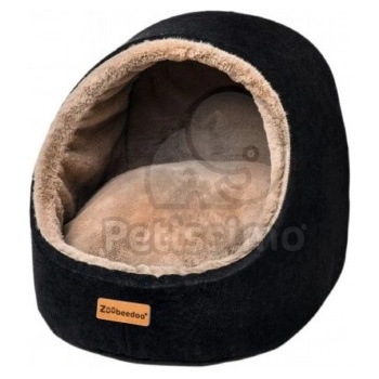 ZooBeeDoo Mini Cave легло - черно 43 x 42 x 37 см