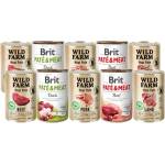 Brit PATE & MEAT + WILD FARM Пастет с различни вкусове 10x400г