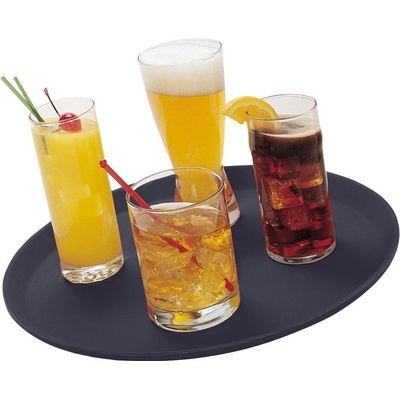 Cambro Servírovací tác Camtread kulatý protiskluzový vínový 405xH21mm
