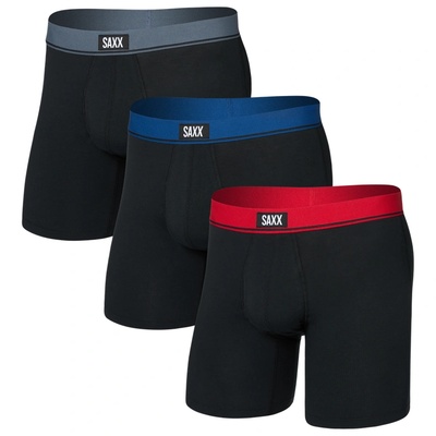 Saxx Essential Cotton Boxer Brief Fly 3Pk Размер: M / Цвят: черен