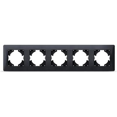 Videx ПЕТОРНА ХОРИЗОНТАЛНА РАМКА vf-bnfr5h-bg - ГРАФИТ (4820118295794)