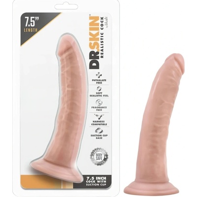 Dr. Skin 7 realistické dildo s přísavkou tělové 17,5 cm