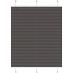vidaXL Плисирана щора черна 110x100 cm Ширина на плата 109, 4 cm (4015128)