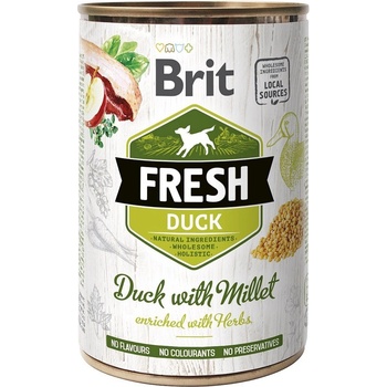 Brit Консерва Brit Fresh Duck with Millet 400 г