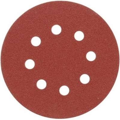 Vorel Brusný papír 125 mm P40 s otvory 5 ks suchý zip, TO-08574