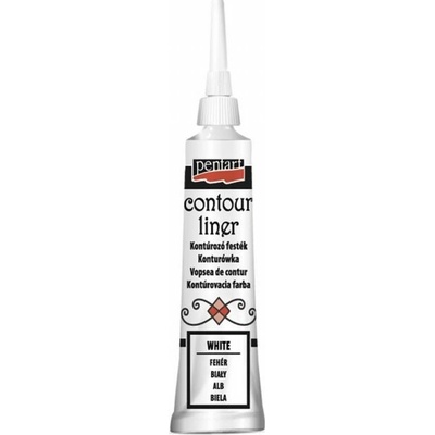 Pentart Kontura univerzální 20ml bílá