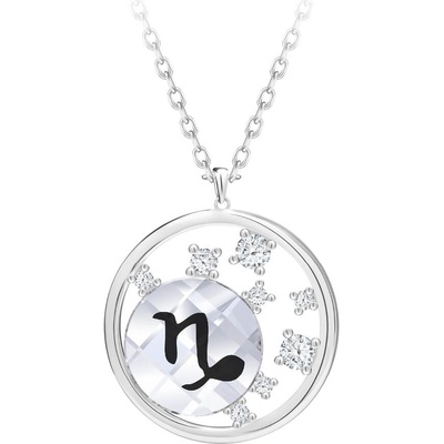 Preciosa Stříbrný s českým křišťálem kozoroh sparkling zodiac 6150 81