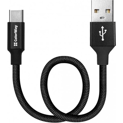 Colorway CW-CBUC048-BK USB - TYPE-C 2.4A, 25cm, černý