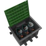 GARDENA valve box 9 V Bluetooth set: floor installation box for underground installation of battery-operated irrigation valves, programmable via app (1286-20) - 01286-20 (01286-20)